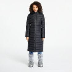 Tommy Hilfiger Kabát Tommy Jeans Basic Hooded Coat Black S Černá