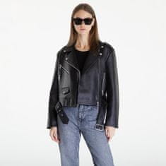 Calvin Klein Bunda Jeans Classic Faux Leather Black L Černá
