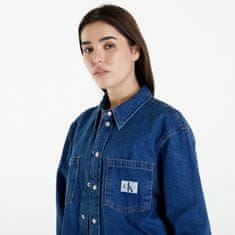 Calvin Klein Košile Jeans Cropped Dad Denim Shirt Denim Medium S Modrá