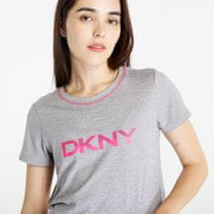 DKNY Pyžamo WMS Caprihortleeve Pajamaset Grey L Šedá