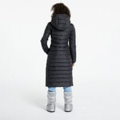 Tommy Hilfiger Kabát Tommy Jeans Basic Hooded Coat Black S Černá