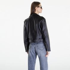 Calvin Klein Bunda Jeans Classic Faux Leather Black L Černá