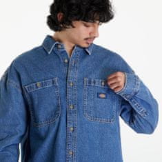 Dickies Košile Houston Shirt Classic Blue S S Modrá