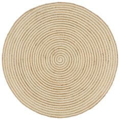 vyprodejpovleceni Kulatý jutový koberec SPIRAL 120 cm