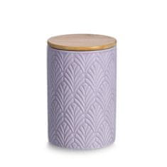 Zeller Keramická nádoba s bambusovým víkem, 720 ml barva fialová