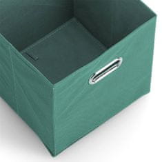 Zeller Textilní úložná krabice, 28 x 28 x 28 cm barva zelená