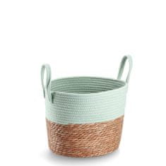 Zeller Úložný pletený košík, bavlna + vodní hiacynt