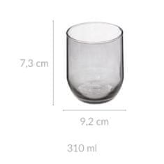 Secret de Gourme Sklenice z barevného skla, nízká, 310 ml