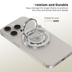 Tech-protect MMR300 MagSafe Ring držák na mobil na prst, stříbrný