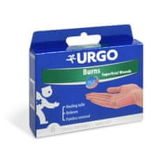 URGO Burns Na popáleniny lipidokoloidní náplast 4 ks, 10 x 7 cm