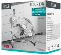 Teesa Podlahový ventilátor TEESA TSA8057 30cm 50W, nerez