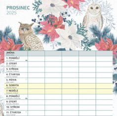Notique Rodinný plánovací kalendář 2025, 30 x 30 cm