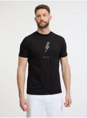 Karl Lagerfeld Černé pánské tričko KARL LAGERFELD M