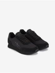 Calvin Klein Černé pánské tenisky s detaily v semišové úpravě Calvin Klein Retro Runner Low Laceup Su-Ny 44