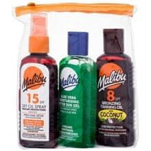 Malibu Malibu - Dry Oil Spray SPF15 Set - Dárková sada 100ml 