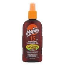 Malibu Malibu - Bronzing Tanning Oil Coconut SPF 15 - Moisturizing tanning spray 200ml 