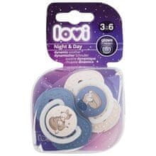 LOVI LOVI - Night & Day Dynamic Soother Boy - Dudlík 2.0ks 