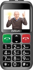 Evolveo EasyPhone ET, mobilní telefon pro seniory s nabíjecím stojánkem, stříbrná