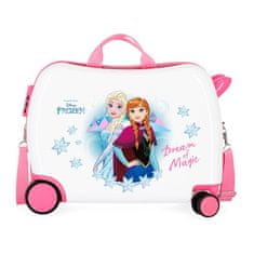 Joummabags Dětský cestovní kufr na kolečkách / odrážedlo DISNEY FROZEN Pink Magic, 34L, 4729861