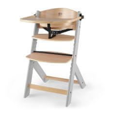 Kinderkraft Židlička jídelní Enock Grey wooden, Premium