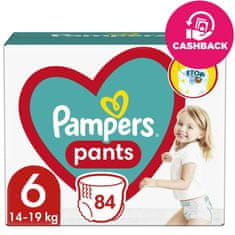 Pampers Pants Kalhotky plenkové jednorázové 6 (15 kg+) 84 ks - MEGA PACK