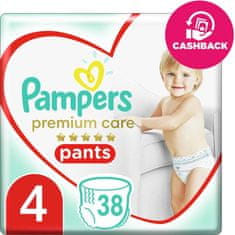Pampers Premium Care Pants Kalhotky plenkové jednorázové 4 (9-15 kg) 38 ks