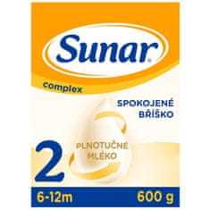 Sunar Complex 2 Mléko pokračovací 600 g