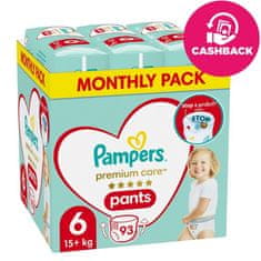 Pampers Premium Care Kalhotky plenkové vel. 6 (15+ kg) 93 ks