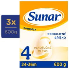 Sunar 3x Complex 4 Mléko kojenecké 600 g