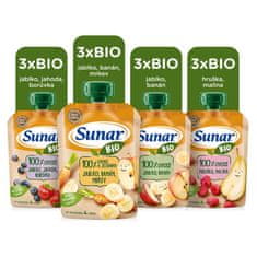 Sunar BIO Kapsička ovocní mix 12x100 g