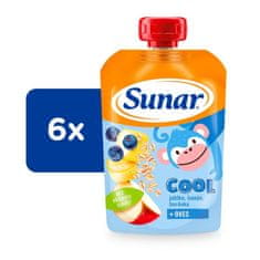 Sunar 6x Cool borůvka, banán, ovesné vločky 110g