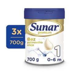Sunar 3x Premium 1 Mléko počáteční 700 g