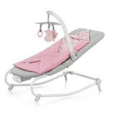 Kinderkraft Houpátko vibrující s melodií Felio 2 Peony Rose 0m+, do 9 kg