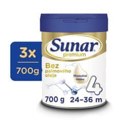 Sunar 3x Premium 4 Mléko kojenecké 4 700 g