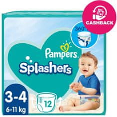 Pampers Kalhotky plenkové do vody Splashers vel.3 (12 ks) 6-11 kg