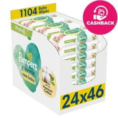 Pampers Ubrousky vlhčené Harmonie New Baby Plastic Free 24x46 ks