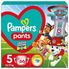 Pampers Pleny kalhotkové Active Baby Pants Paw Patrol vel. 5 (12-17 kg) 66 ks