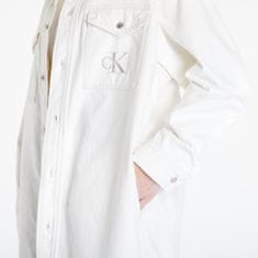 Calvin Klein Šaty Jeans Long Jacket Dress Denim S Bílá