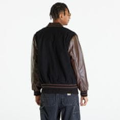 New Era Bunda Heritage Varsity Jacket UNISEX Black/ Brown M Černá