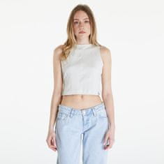 Calvin Klein Tílko Jeans Seaming Rib Tank Top Icicle S Bílá