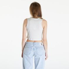 Calvin Klein Tílko Jeans Seaming Rib Tank Top Icicle S Bílá