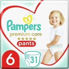 Pampers Premium Care Pants Kalhotky plenkové jednorázové 6 (16 kg+) 31 ks