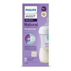 Philips Avent Láhev Natural Response s ventilem AirFree 260 ml, 1m+, medvěd