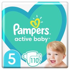 Pampers 2x Active Baby 5 (11-16 kg) 110 ks MEGA PACK - jednorázové pleny