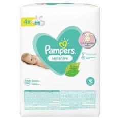 Pampers Sensitive Ubrousky vlhčené, 4 balení = 320 ks