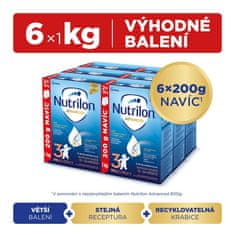 Nutrilon Mléko batolecí 3 Advanced od uk. 12. měsíce 6x 1000 g