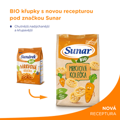 Sunar 3x BIO Křupky Mrkvová kolečka 45 g