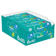 Pampers Fresh Clean Ubrousky vlhčené 6 balení = 480 ks