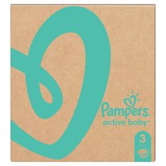 Pampers Active Baby Pleny jednorázové 3 (6-10 kg) 208 ks - MĚSÍČNÍ ZÁSOBA