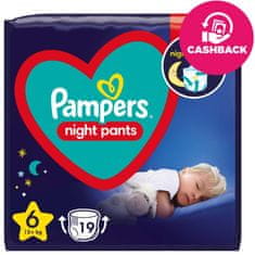 Pampers Night Pants Kalhotky plenkové jednorázové 6 (15 kg+) 19 ks